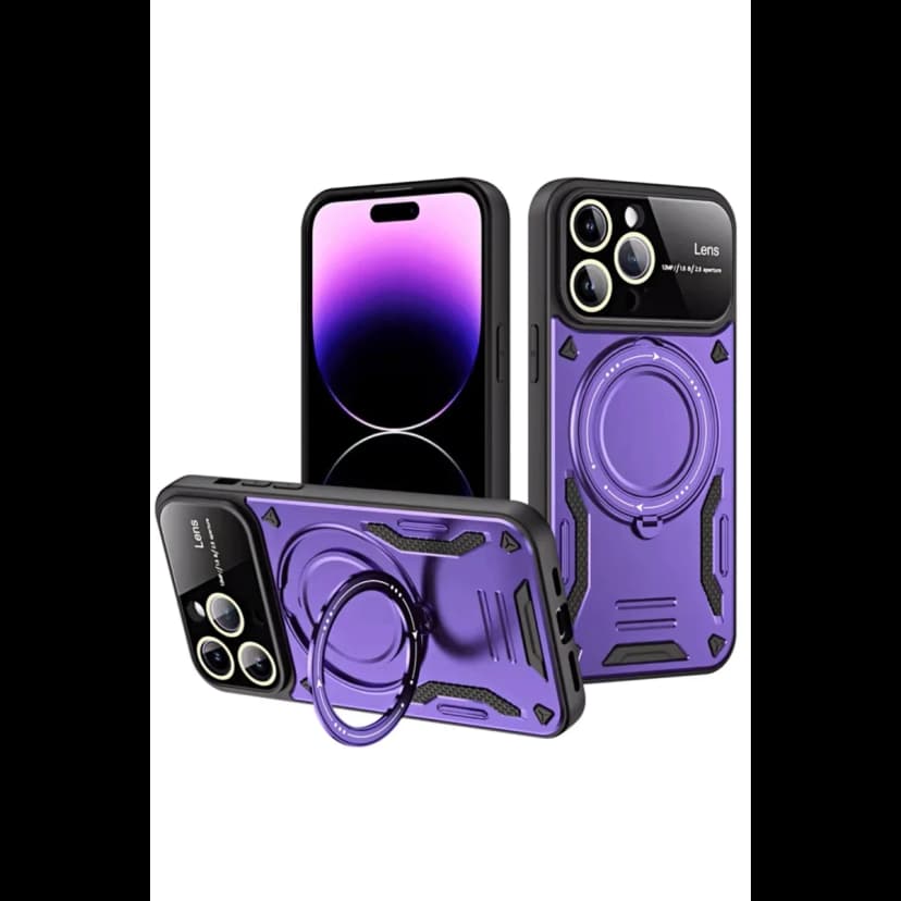 Newface Apple iPhone 16 Pro Kılıf Joy Lens Standlı Kapak