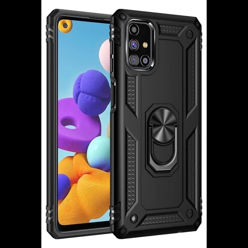 Newface Samsung Galaxy M51 Kılıf Sofya Yüzüklü Silikon Kapak