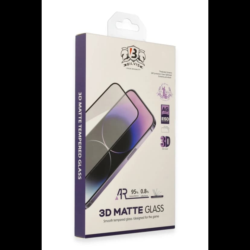 Newface Apple iPhone 13 Pro Max Bilvis 3D Mat Cam Ekran Koruyucu