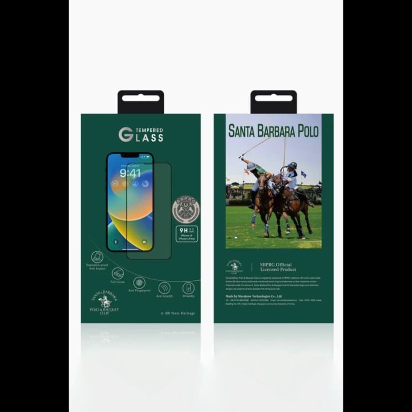 Santa Barbara Polo Racquet Club Apple iPhone 14 Plus 3D Premium Cam Ekran Koruyucu
