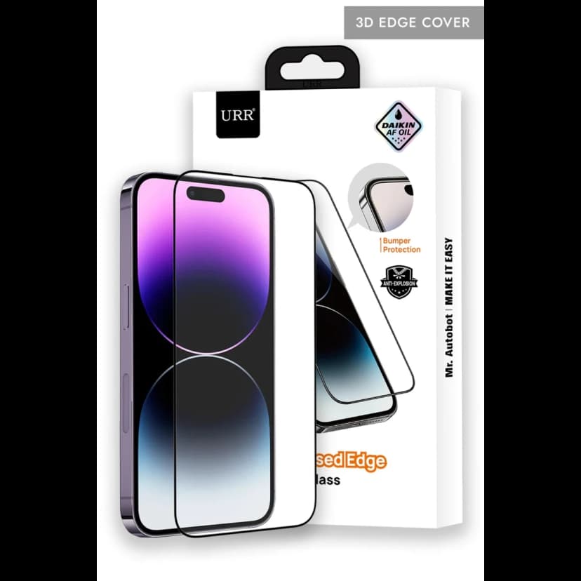 URR Apple iPhone 14 Pro Max 3D Silikon Edge HD Cam Ekran Koruyucu