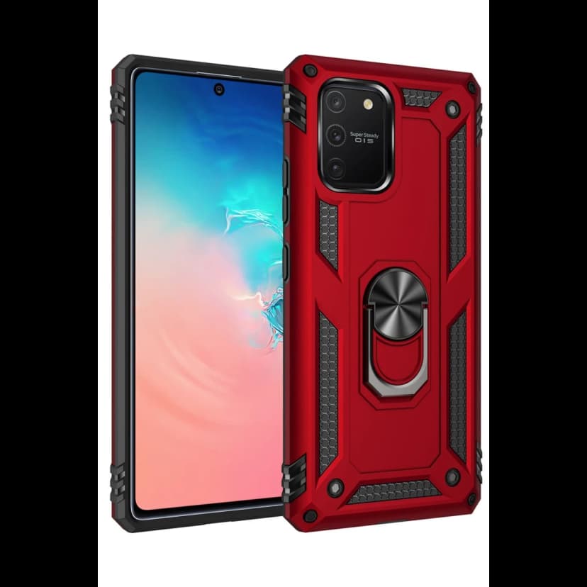 Newface Samsung Galaxy A91 / S10 Lite Kılıf Sofya Yüzüklü Silikon Kapak