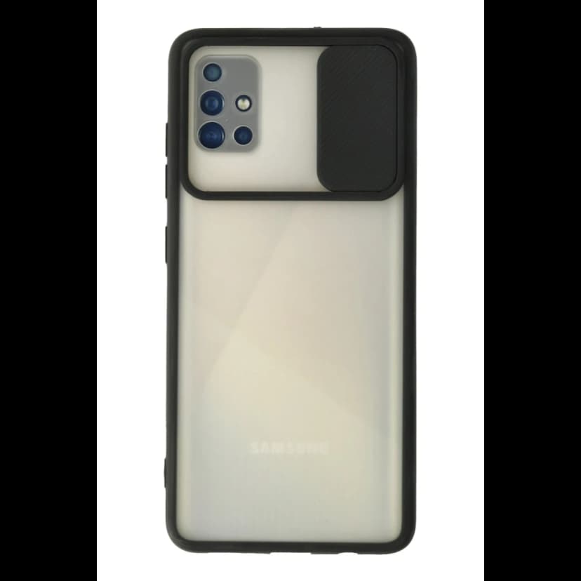 Newface Samsung Galaxy A71 Kılıf Palm Buzlu Kamera Sürgülü Silikon
