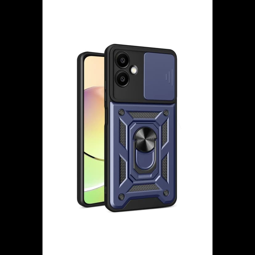 Newface Samsung Galaxy A06 Kılıf Pars Lens Yüzüklü Silikon