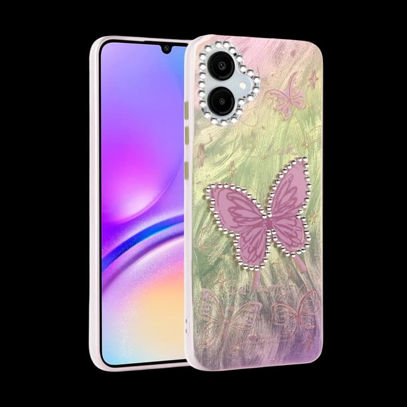 Newface Samsung Galaxy A06 Kılıf Blade Aynalı Desenli Kapak