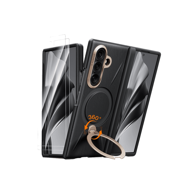 Torras Samsung Galaxy Z Fold 8 Ultra Ostand Q3 VegSkin 2 Adet Ekran Koruyuculu Magsafe Kılıf