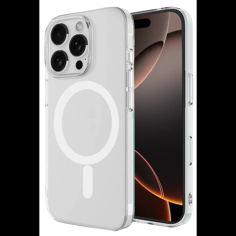 Newface Apple iPhone 16 Pro Kılıf Magneticsafe Şeffaf Silikon