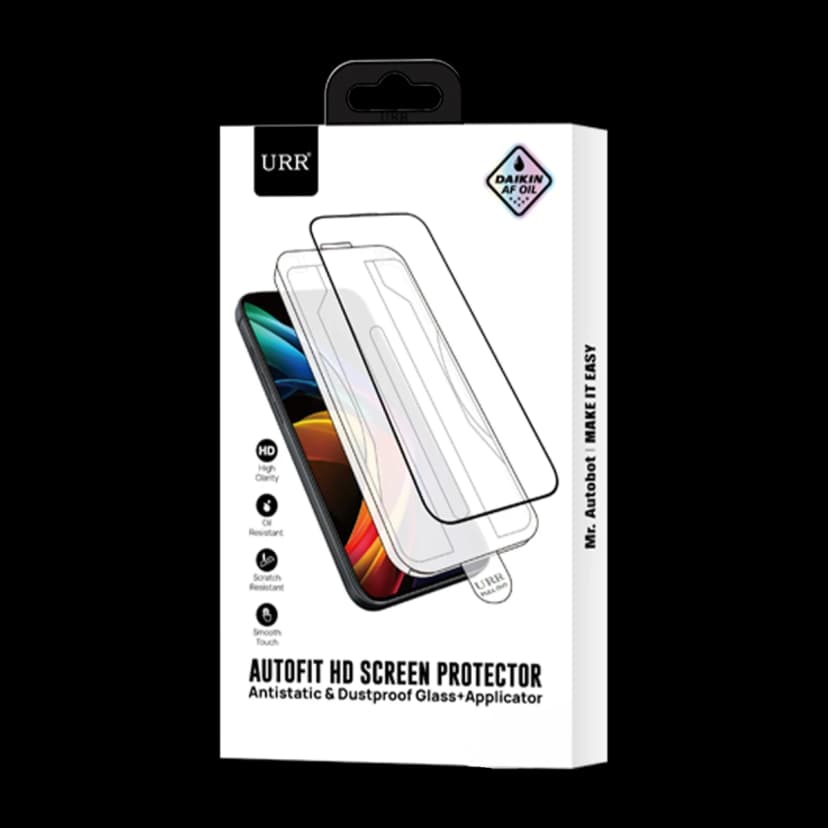 URR Apple iPhone 16 AutoKit Antidust HD Cam Ekran Koruyucu