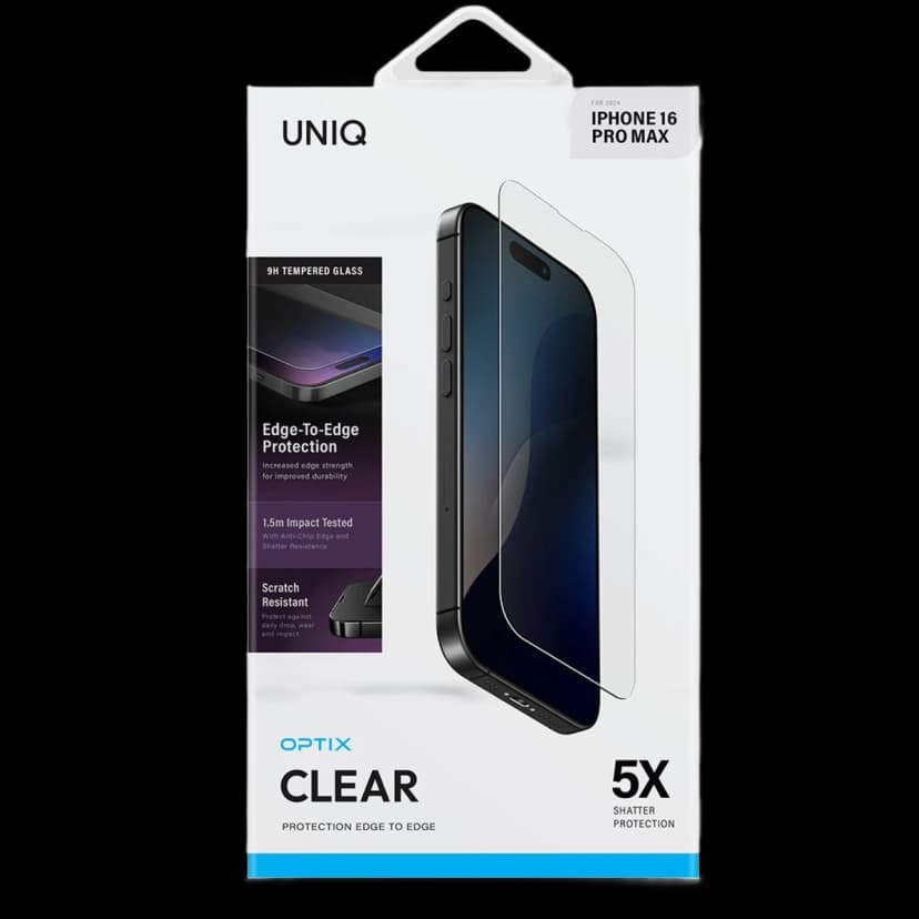 Uniq Apple iPhone 16 Plus Optix Clear Cam Ekran Koruyucu