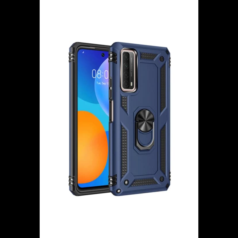 Newface Huawei P Smart 2021 Kılıf Sofya Yüzüklü Silikon Kapak