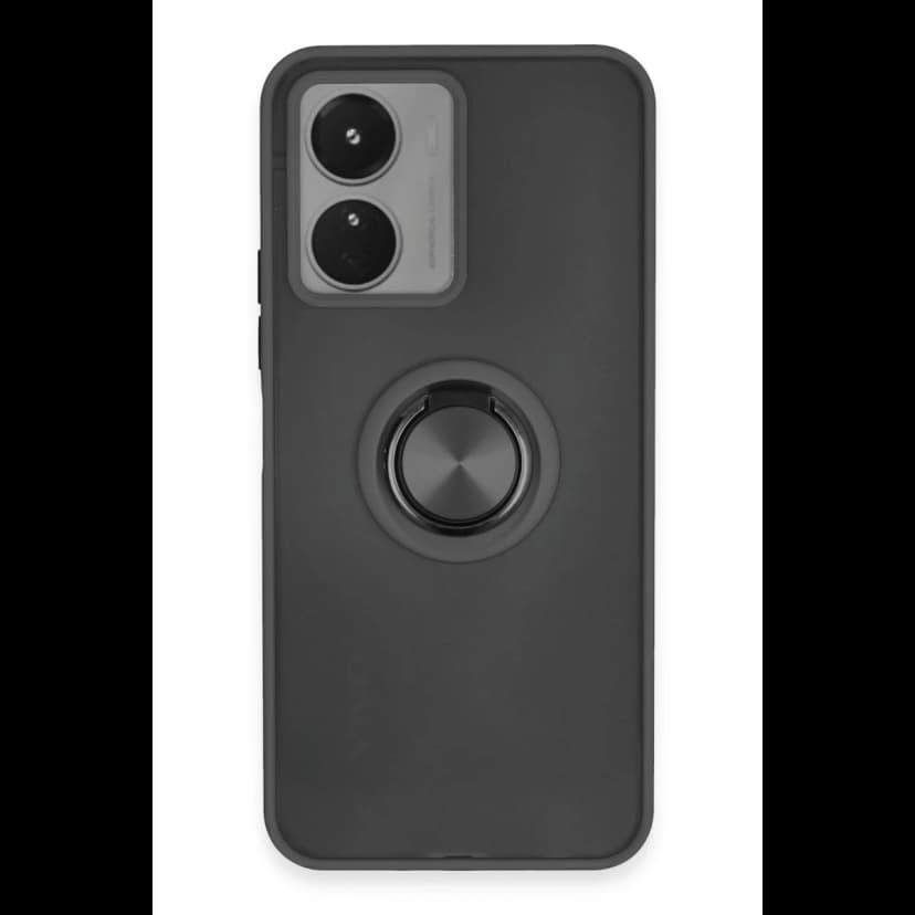 Newface Vivo Y16 Kılıf Montreal Yüzüklü Silikon Kapak