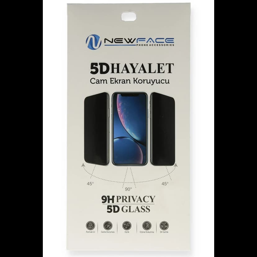 Newface Huawei Y5P 5D Hayalet Cam Ekran Koruyucu