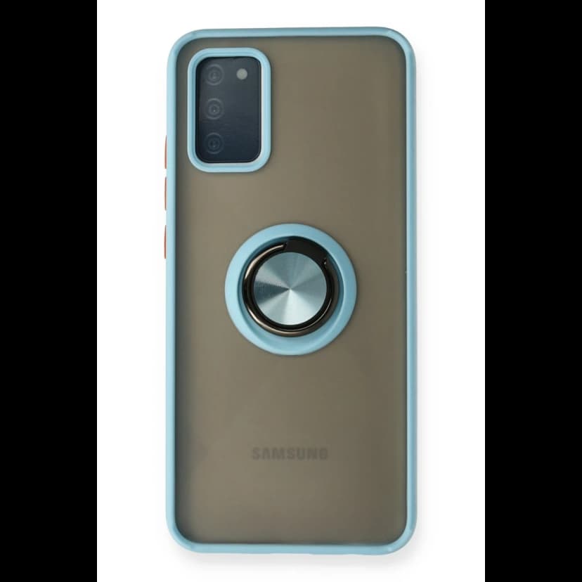 Newface Samsung Galaxy A02S Kılıf Montreal Yüzüklü Silikon Kapak