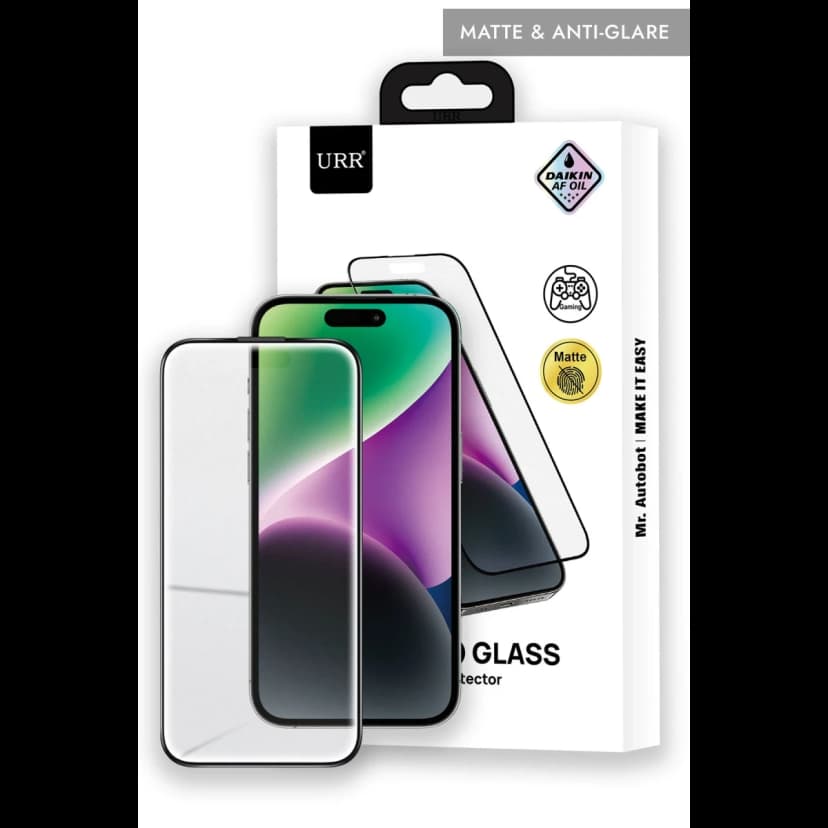 URR Apple iPhone 14 Pro Matte Antiglare Cam Ekran Koruyucu