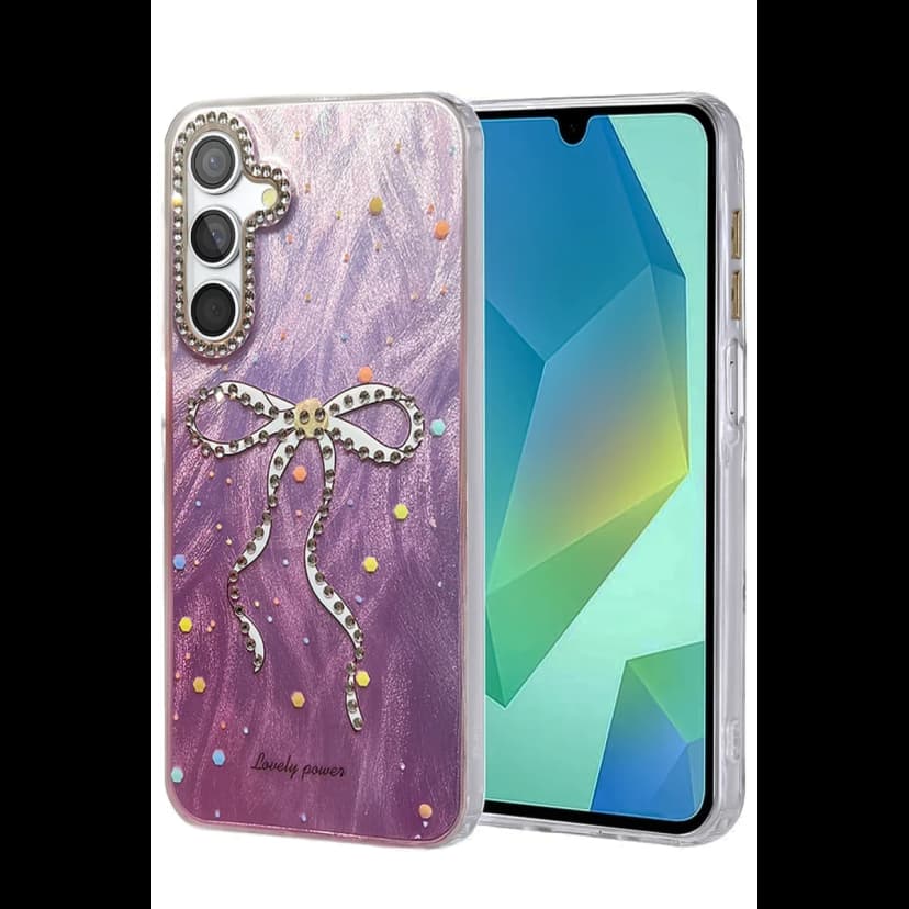 Newface Samsung Galaxy S24 FE Kılıf Blade Aynalı Desenli Kapak