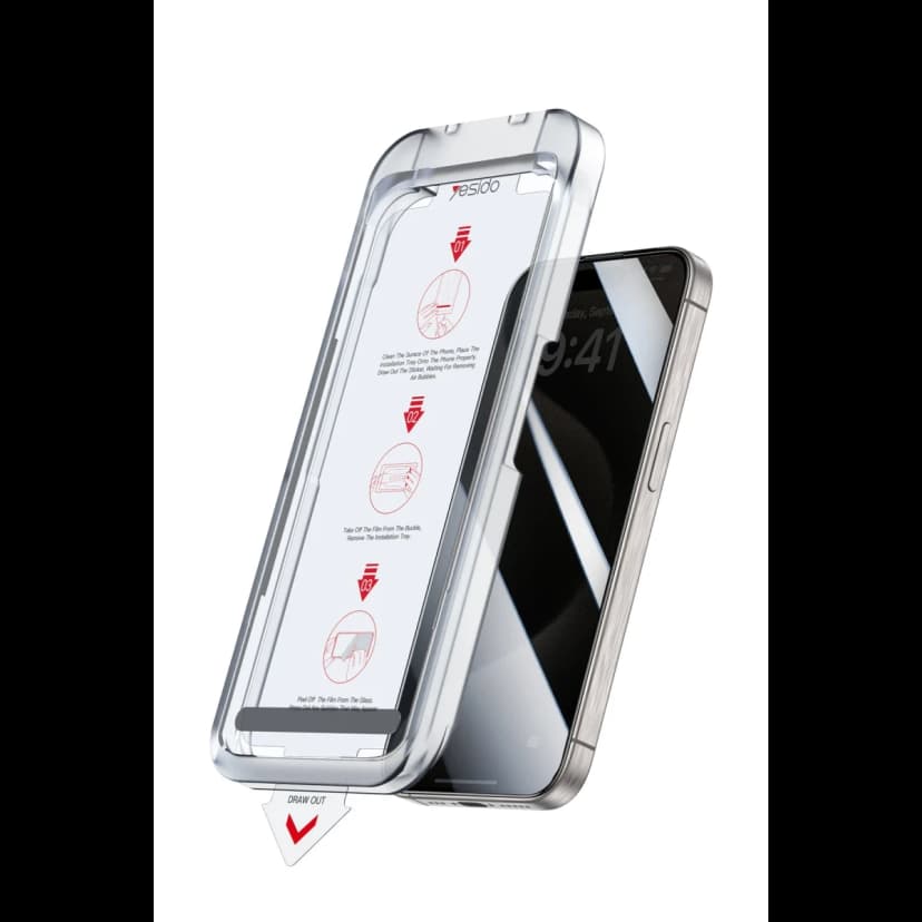 Yesido Apple iPhone 14 TG18 AutoKit Hayalet Cam Ekran Koruyucu