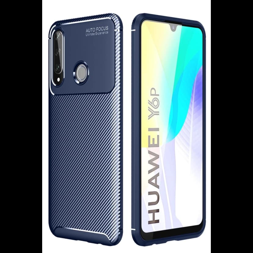 Newface Huawei Y6P Kılıf Auto Focus Karbon Kapak