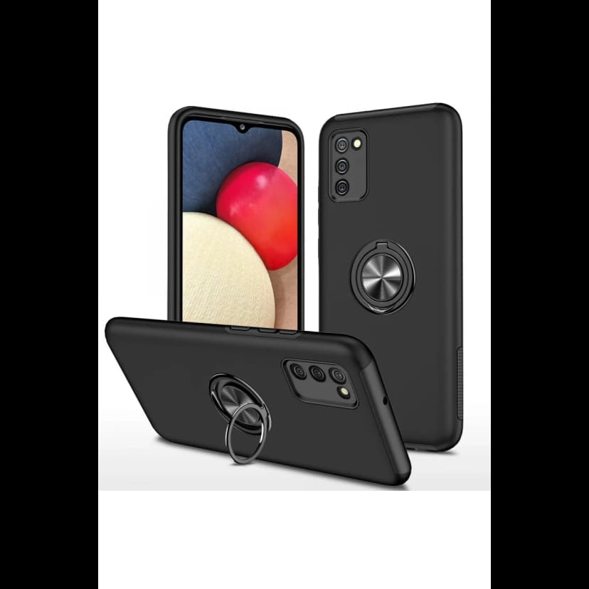 Newface Samsung Galaxy A02S Kılıf Elit Yüzüklü Kapak