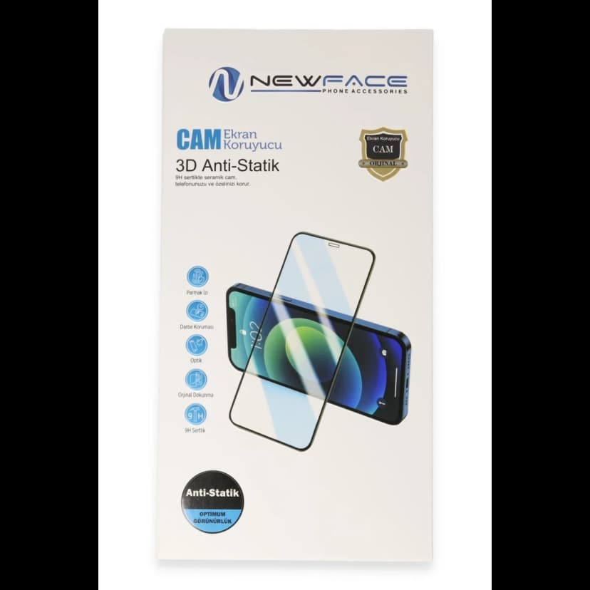 Newface Samsung Galaxy A37 5G 3D Antistatik Cam Ekran Koruyucu