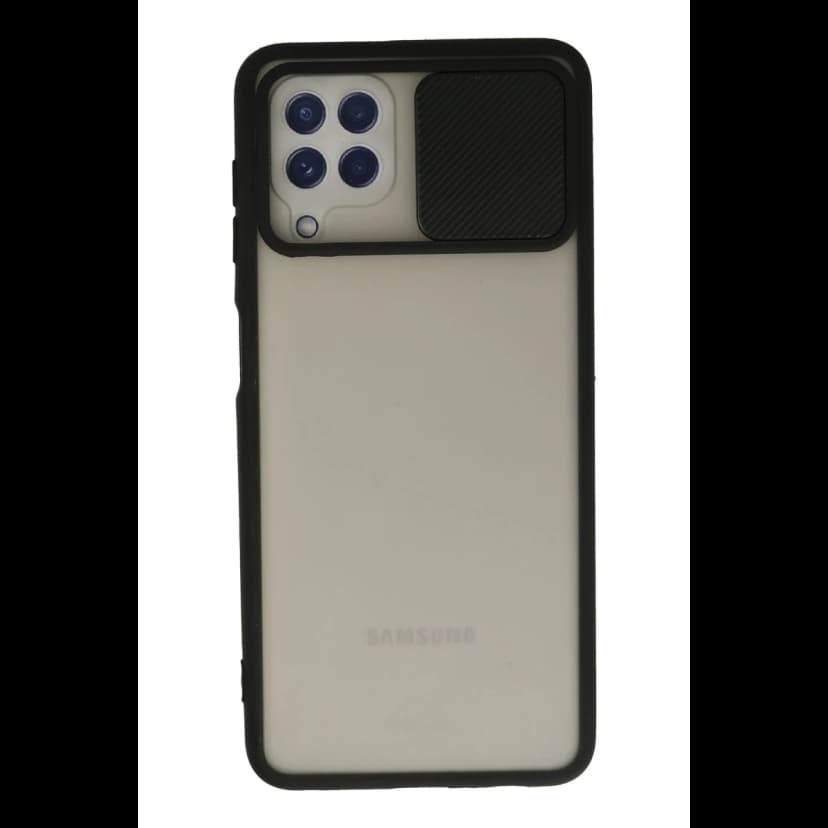 Newface Samsung Galaxy A22 Kılıf Palm Buzlu Kamera Sürgülü Silikon