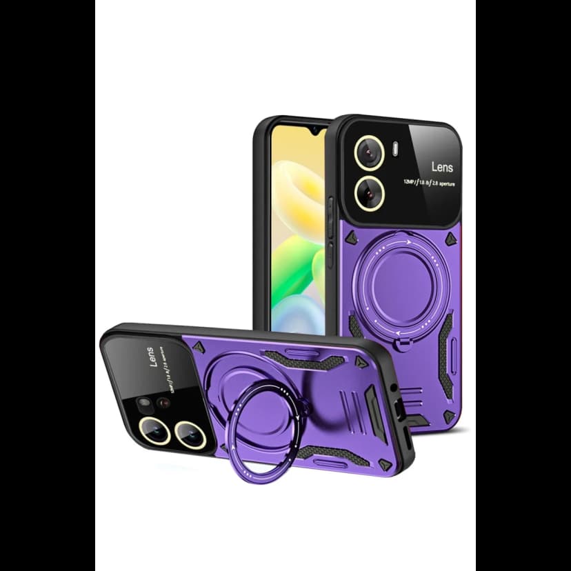 Newface Vivo Y16 Kılıf Joy Lens Standlı Kapak