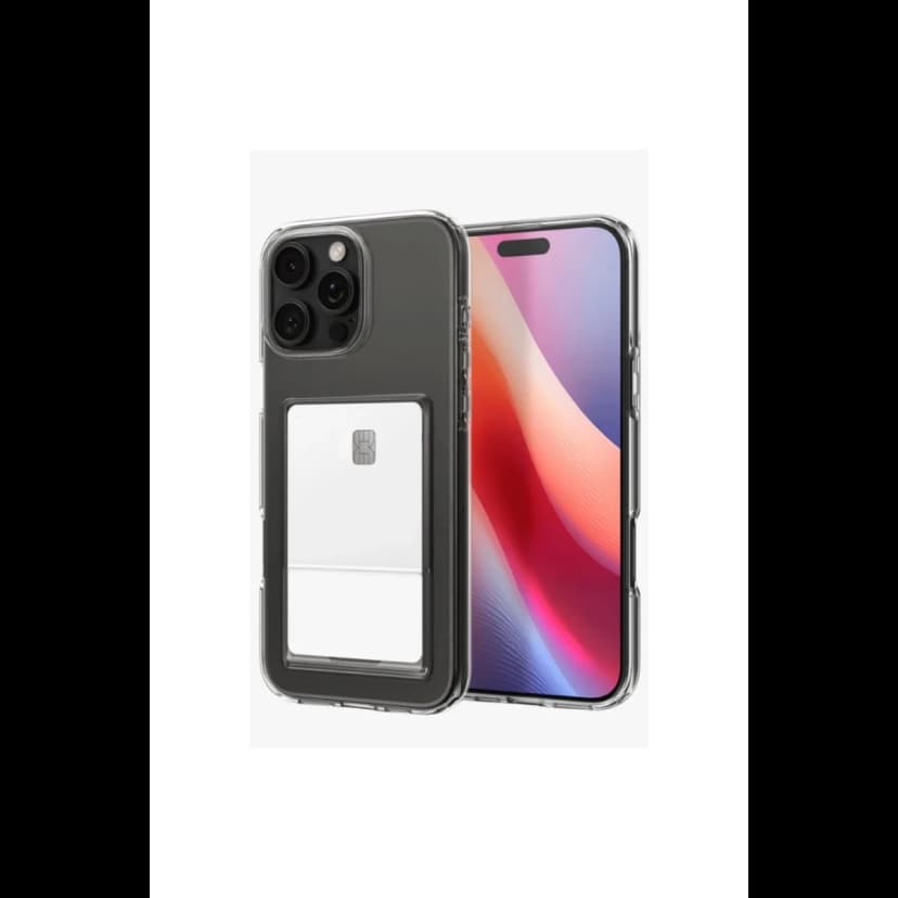 Newface Apple iPhone 16 Pro Kılıf Kart Şeffaf Silikon